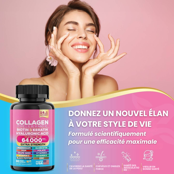 Capsules de boost rajeunissantes pour la peau