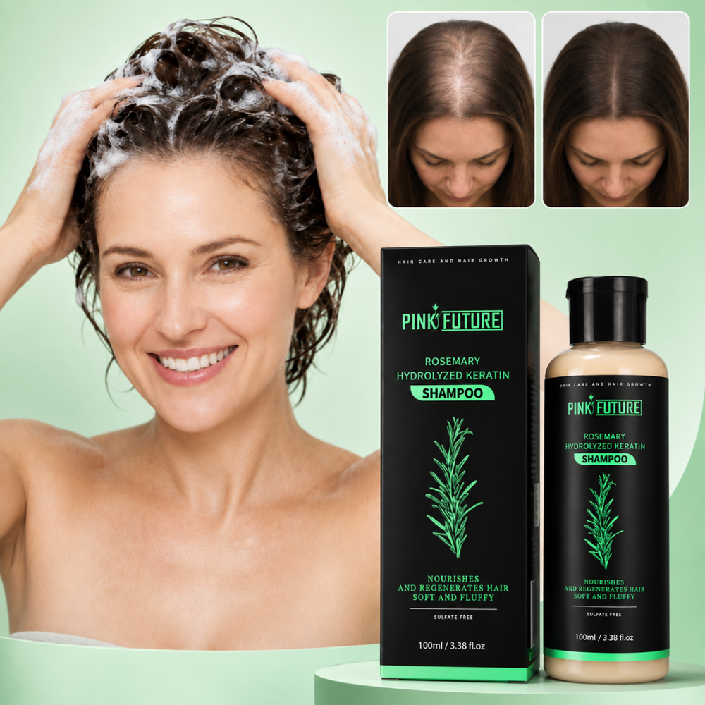 Rosmarinshampo med hydrolysert keratin | Gjenopprett hårets styrke – resultater på 4 uker