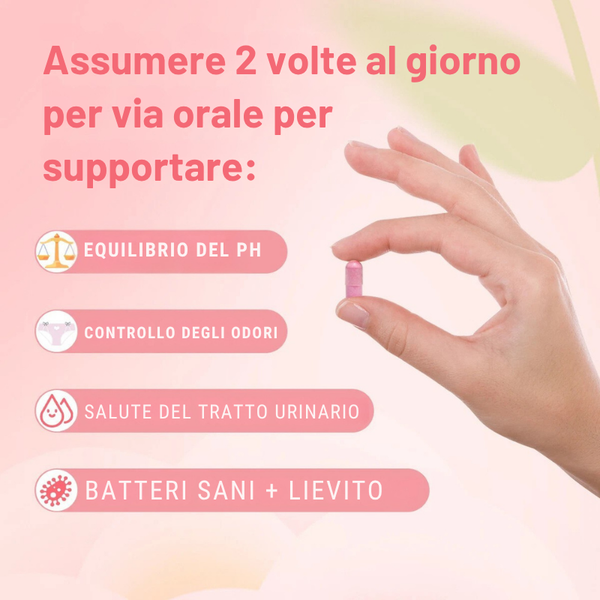 Probiotico Vaginale  Via con Odori, Prurito e Squilibrio in un Attimo