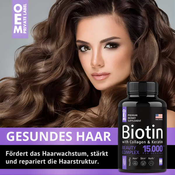 Kraftvolles Biotin-Ergänzungsmittel