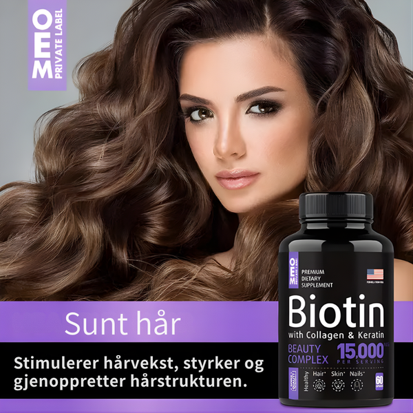 Kraftig biotintilskudd