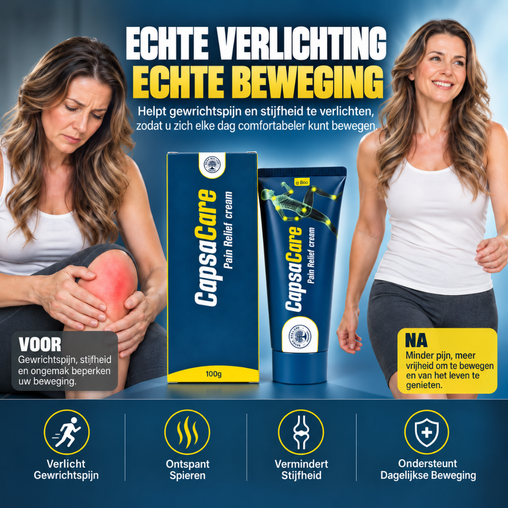 CopsaCare | Snelle Pijnverlichting in 15 Minuten — Klinisch Bewezen & Natuurlijk Geformuleerd