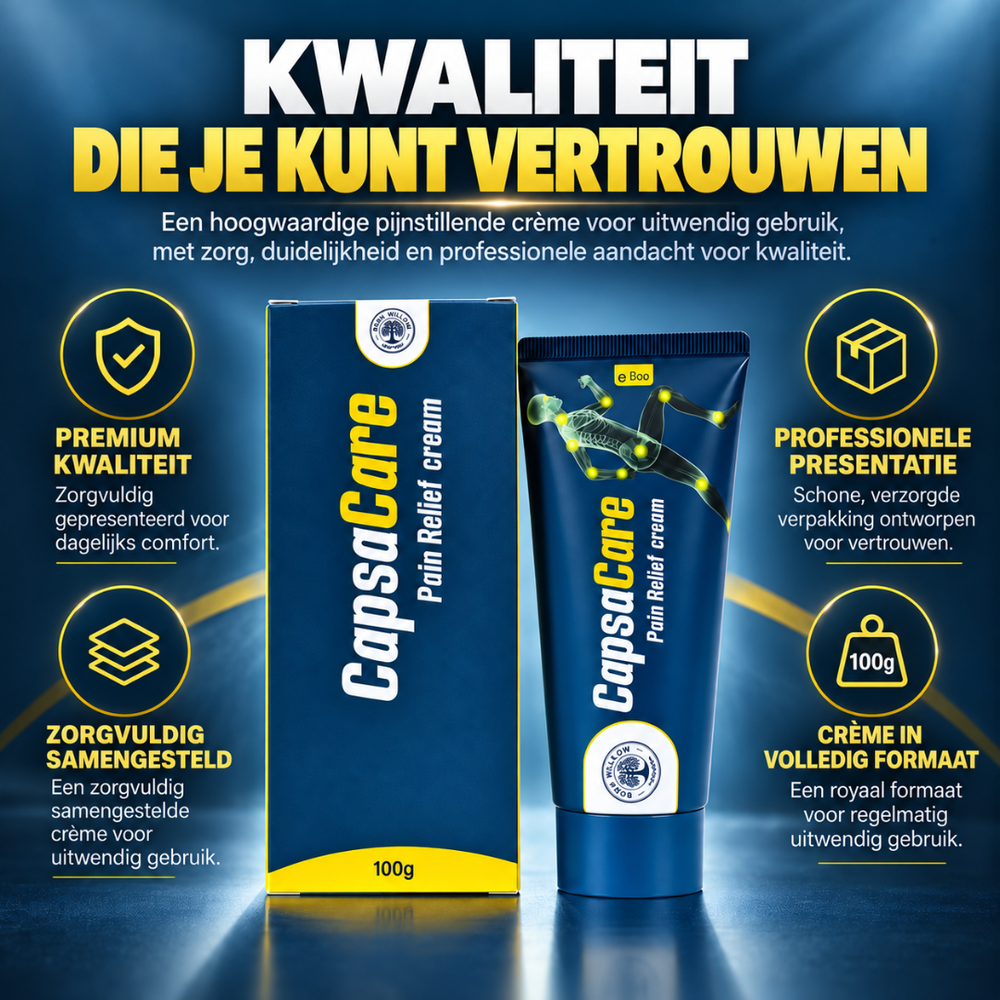 CopsaCare | Snelle Pijnverlichting in 15 Minuten — Klinisch Bewezen & Natuurlijk Geformuleerd