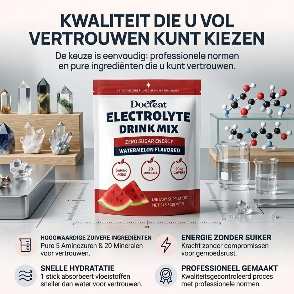 Elektrolytdrikblanding | Eliminerer træthed og dehydrering — mærk en bølge af energi på få minutter!