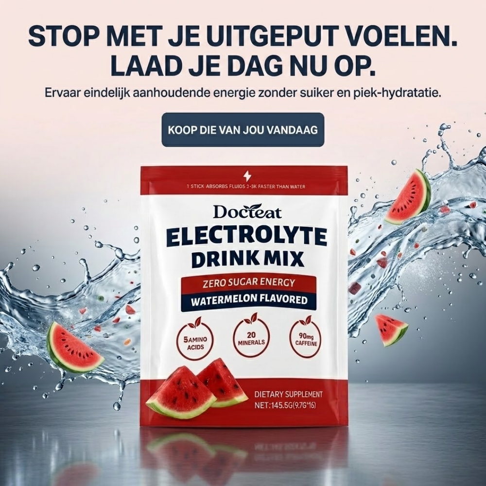 Elektrolytdrikblanding | Eliminerer træthed og dehydrering — mærk en bølge af energi på få minutter!