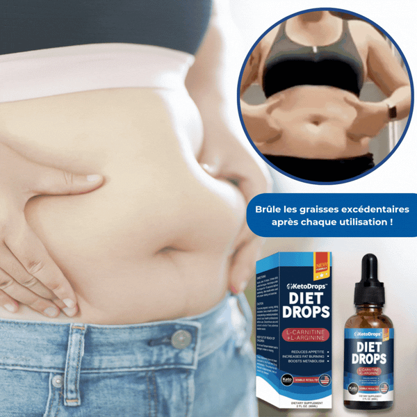 KetoDrops™ Brûle 5KG de graisse excédentaire en seulement 7 jours !