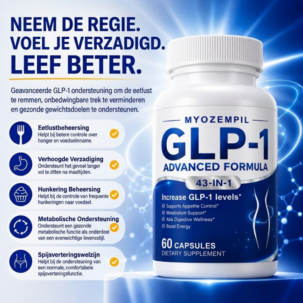GLP-1 Geavanceerde Formule | Smelt Hardnekkig Vet in Slechts 4 Dagen