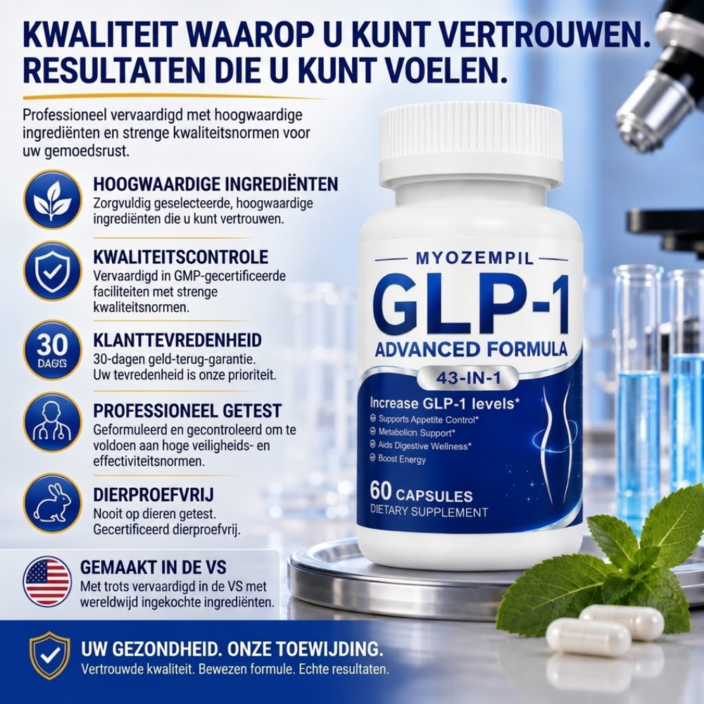 GLP-1 Geavanceerde Formule | Smelt Hardnekkig Vet in Slechts 4 Dagen