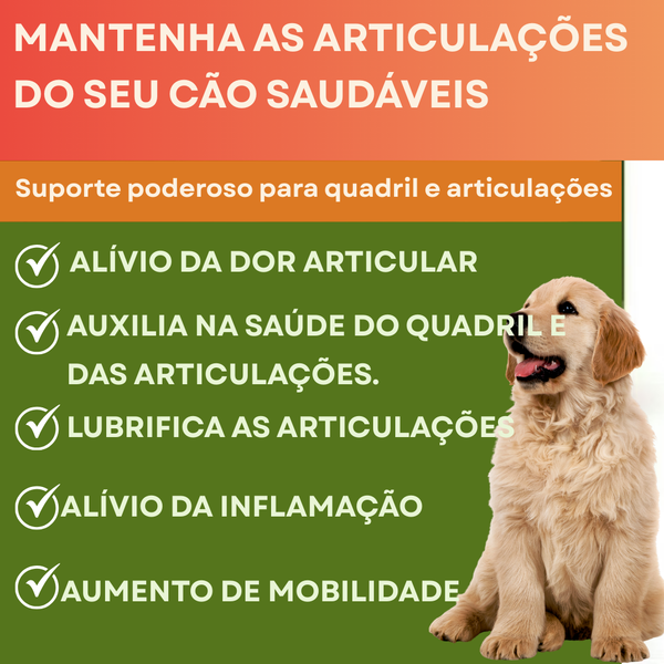 Mastigáveis de Mobilidade Ativa para Cães