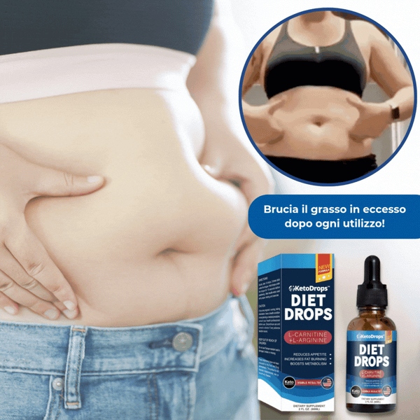 KetoDrops™ Brucia 5KG di grasso in eccesso in soli 7 giorni!