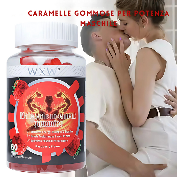 Gummies Vitalità Uomo Migliora le tue prestazioni e prolunga la tua intimità!
