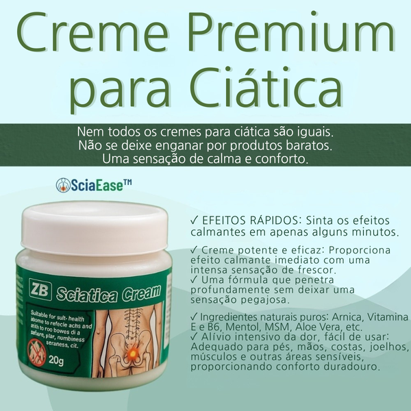 SciaEase™ Creme Alivia a dor ciática - 98% dos utilizadores aliviam em 48 horas!