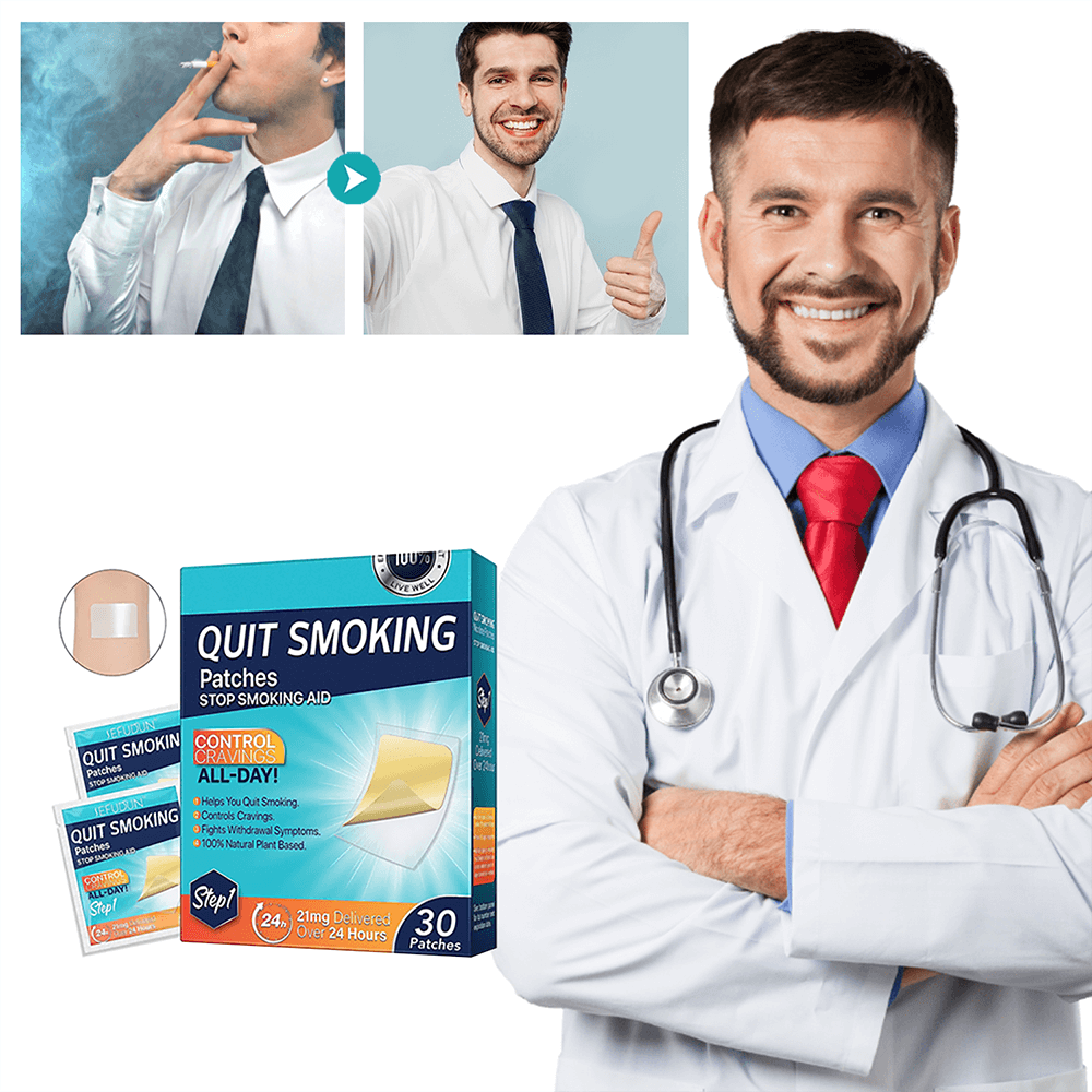 QuickQuit® Pleisters | Stoppen met roken in slechts 24 uur, zonder terugval en ontwenningsverschijnselen!