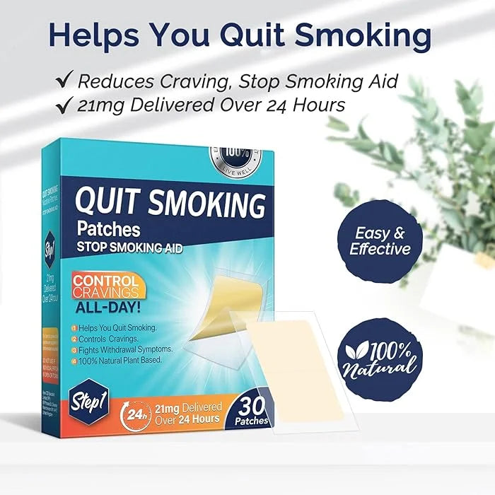 QuickQuit® Pleisters | Stoppen met roken in slechts 24 uur, zonder terugval en ontwenningsverschijnselen!