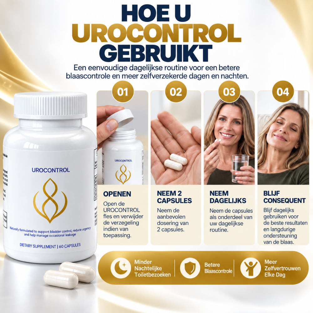 Urocontrol | Herstel Volledige Blaascontrole in 7 Dagen — Klinisch Geformuleerd & Natuurlijk Bewezen