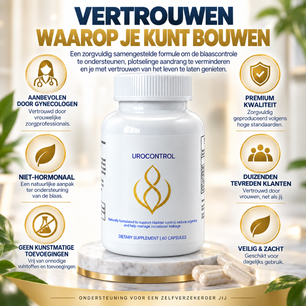 Urocontrol | Herstel Volledige Blaascontrole in 7 Dagen — Klinisch Geformuleerd & Natuurlijk Bewezen