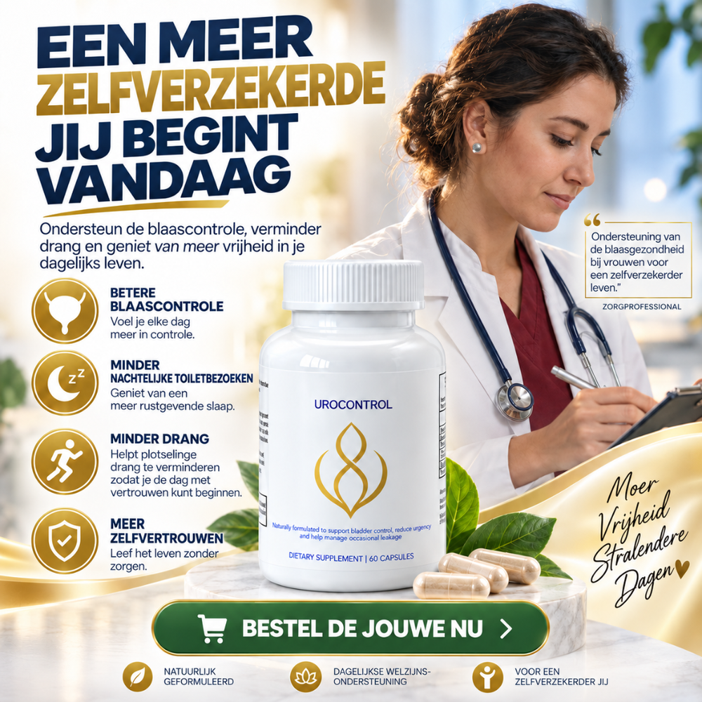 Urocontrol | Herstel Volledige Blaascontrole in 7 Dagen — Klinisch Geformuleerd & Natuurlijk Bewezen
