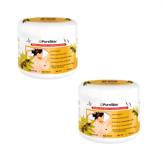 2x PureSkin™ Entfernt Warzen und Muttermale mit Bienengift