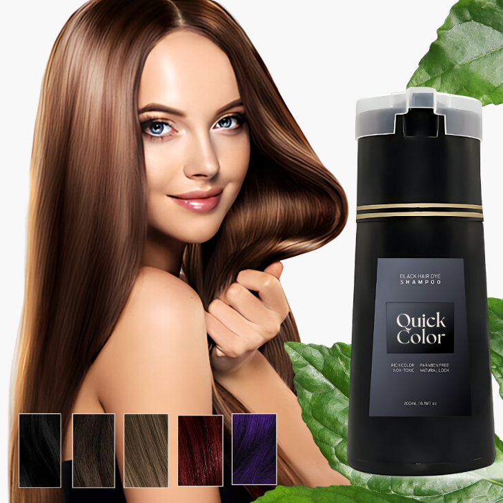 QuickColor™ Haarfarbe | Verwandeln Sie Ihr Haar mühelos mit Instant-Shampoo