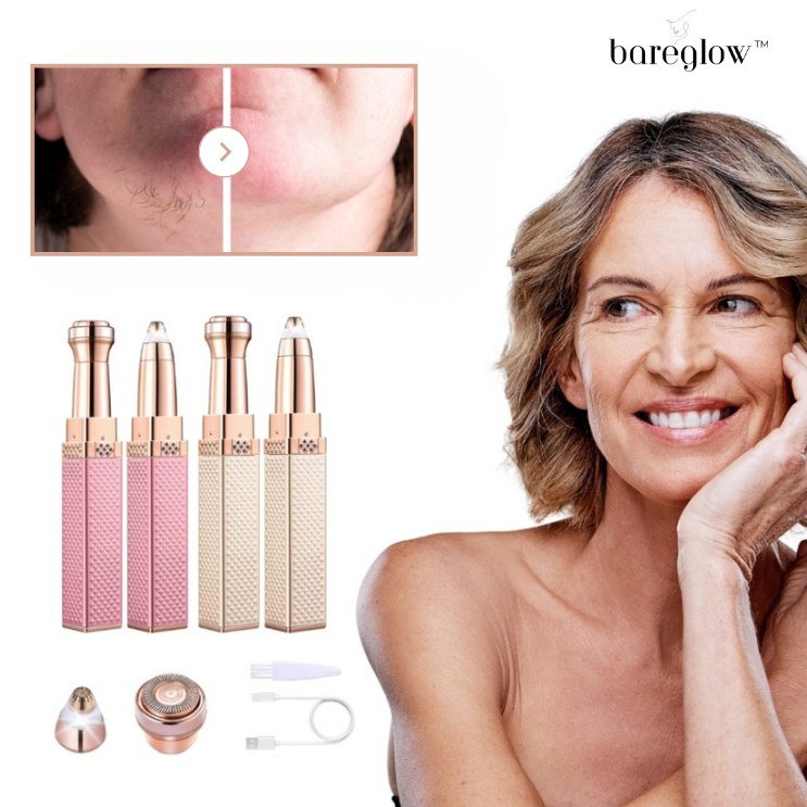 BareGlow™ Gezichtshaar Verwijderaar | Onthul direct een gladde, stralende huid! - PharmaXtra