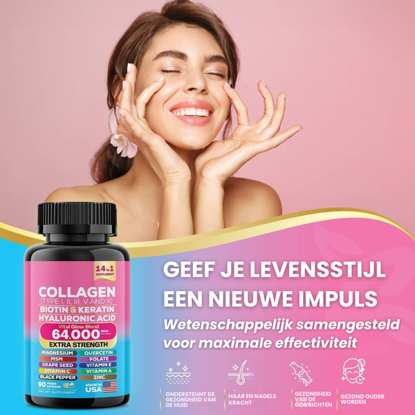 Collageen Beauty Boost Capsules | Stevige, Gladde & Stralende Huid van Binnenuit - PharmaXtra