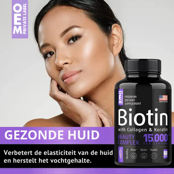 Krachtig Biotine Supplement | Herstel glanzend haar, stralende huid en sterke nagels in slechts 14 dagen - PharmaXtra