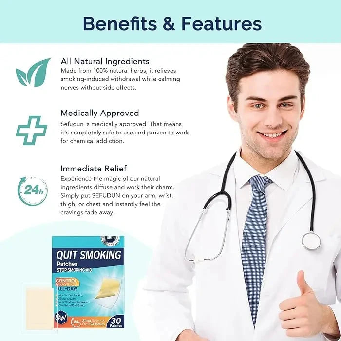 QuickQuit® Pleisters | Stoppen met roken in slechts 24 uur, zonder terugval en ontwenningsverschijnselen! - PharmaXtra