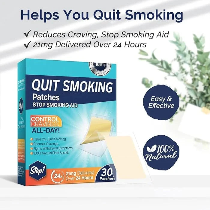 QuickQuit® Pleisters | Stoppen met roken in slechts 24 uur, zonder terugval en ontwenningsverschijnselen! - PharmaXtra