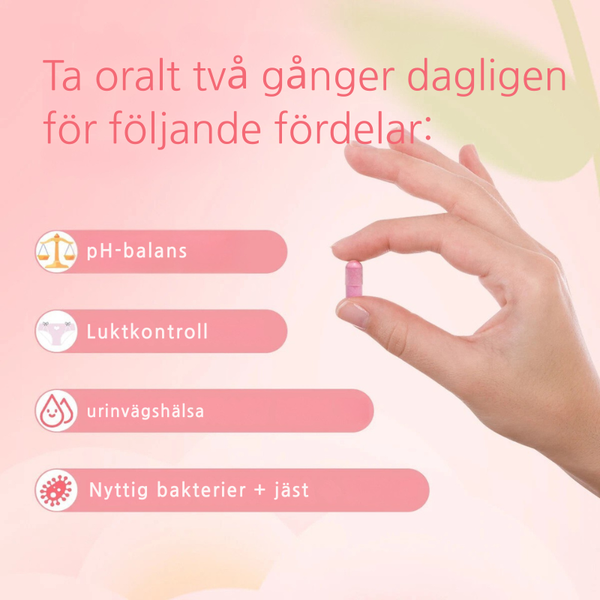 Vaginala probiotika  Bort med lukt, klåda och obalans på nolltid